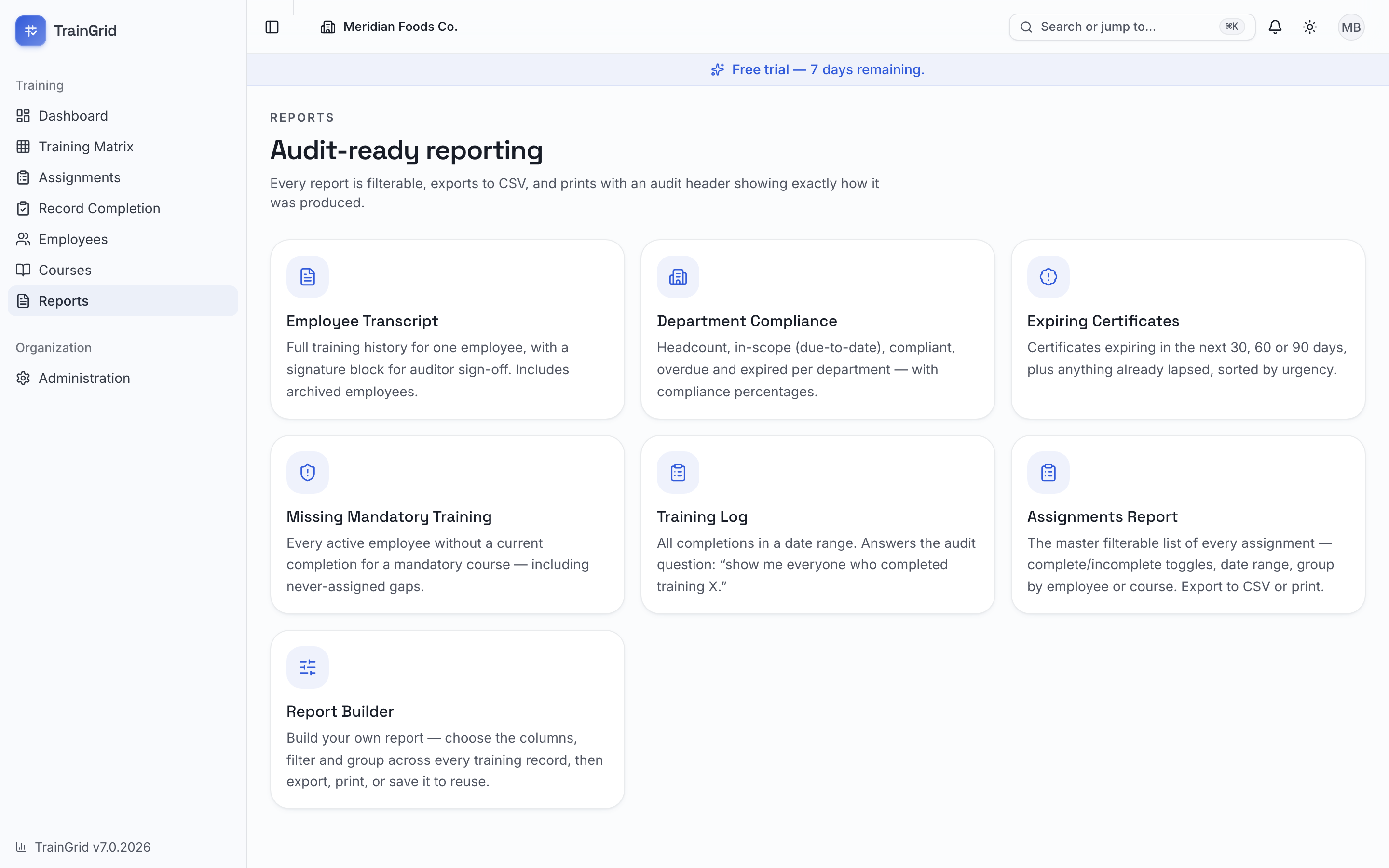 Reports